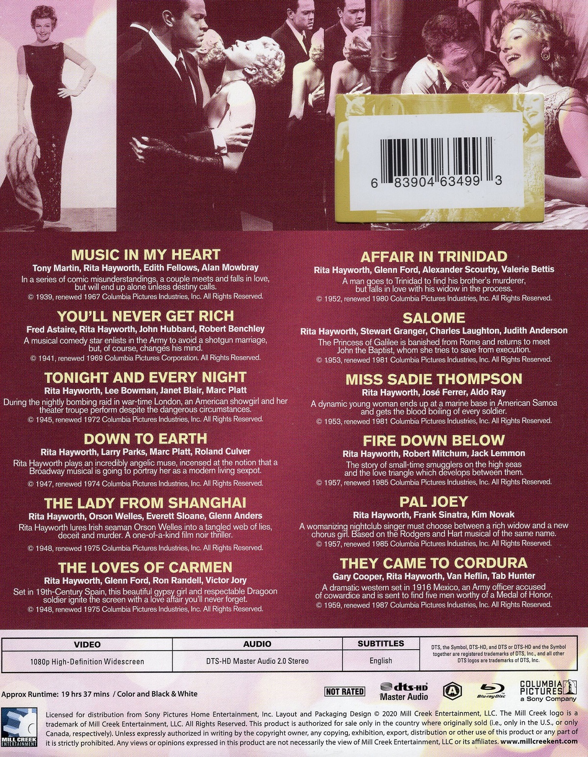 Rita Hayworth: The Ultimate Collection (ej svensk text) (Blu-ray) - 2