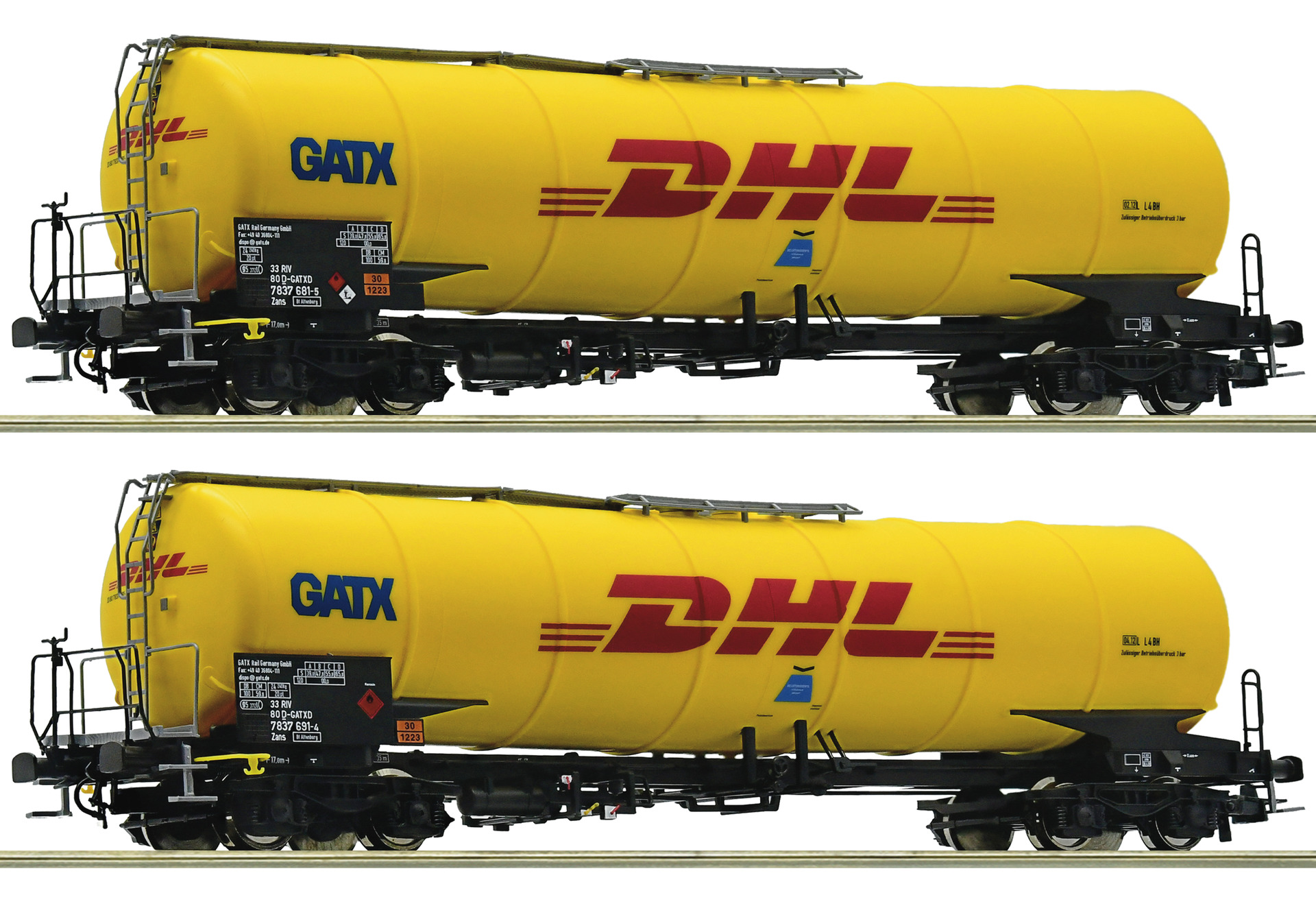 Vagnset 2x Zans 'DHL', GATX