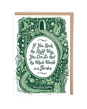 Lucy Loves This : Literature The Secret Garden - Kort med kuvert