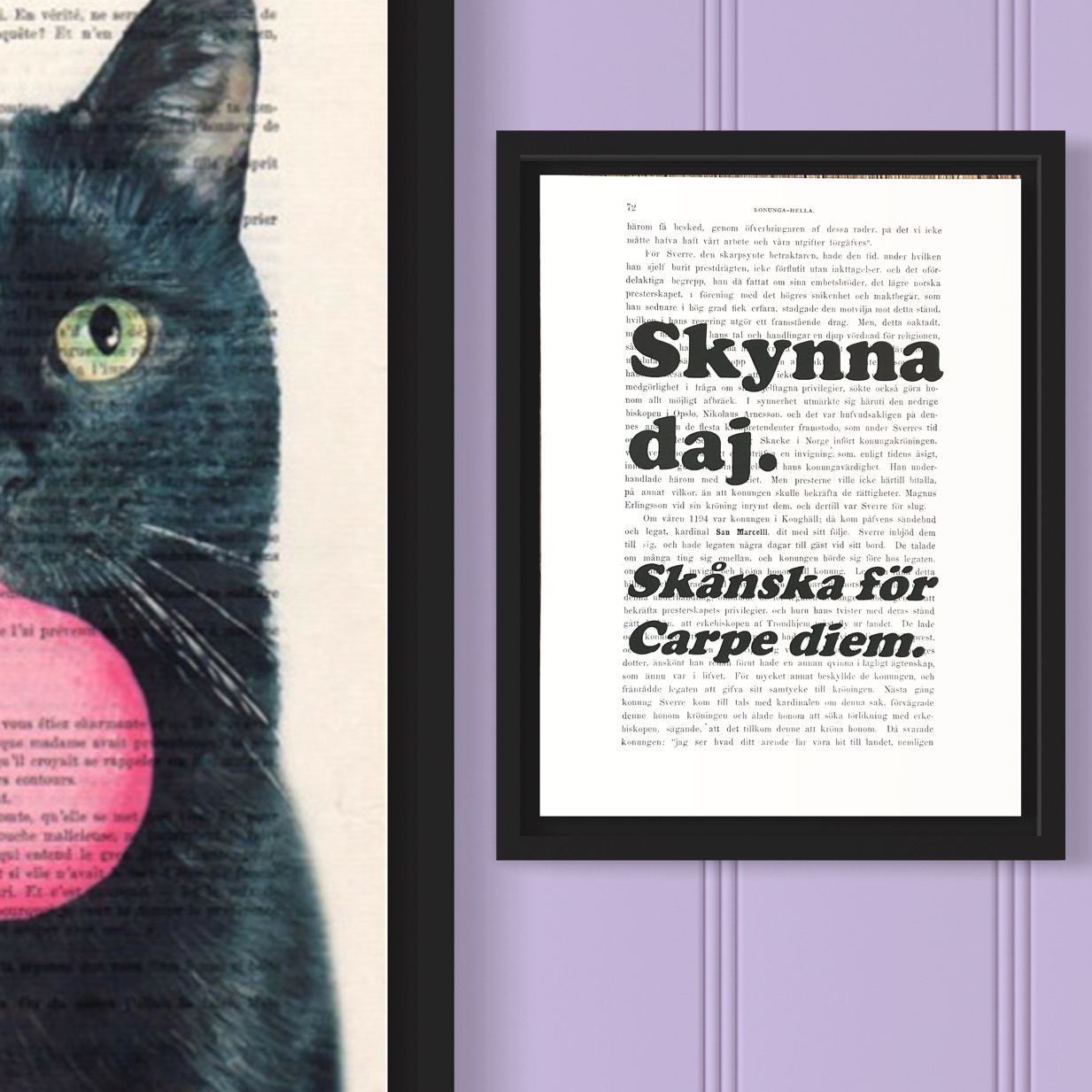 Tavla med texten Skynna daj!