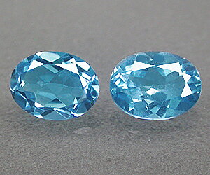 Piedras preciosas de topacio azul suizo natural de talla ovalada de 3,13 ct
