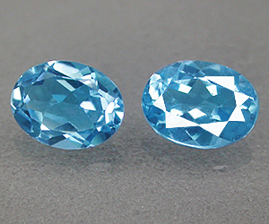 Piedras preciosas de topacio azul suizo natural de talla ovalada de 3,13 ct - 3