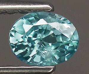 0,47 ct hermosa piedra preciosa de circón azul natural de talla ovalada sin tratar