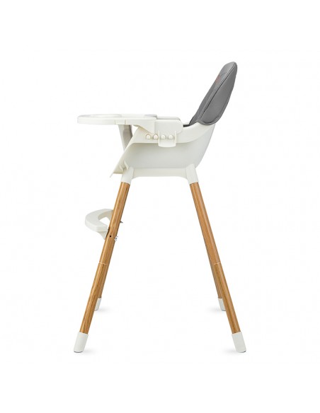 Barnmatstol Momi Flovi White/Grey 2i1 - 2