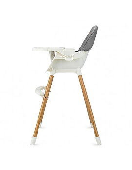 Barnmatstol Momi Flovi White/Grey 2i1