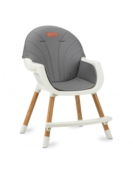 Barnmatstol Momi Flovi White/Grey 2i1 - 4