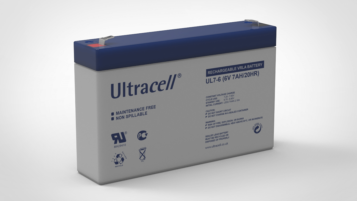 Batteri till Elbil Barn - Ultracell -  6V/7Ah