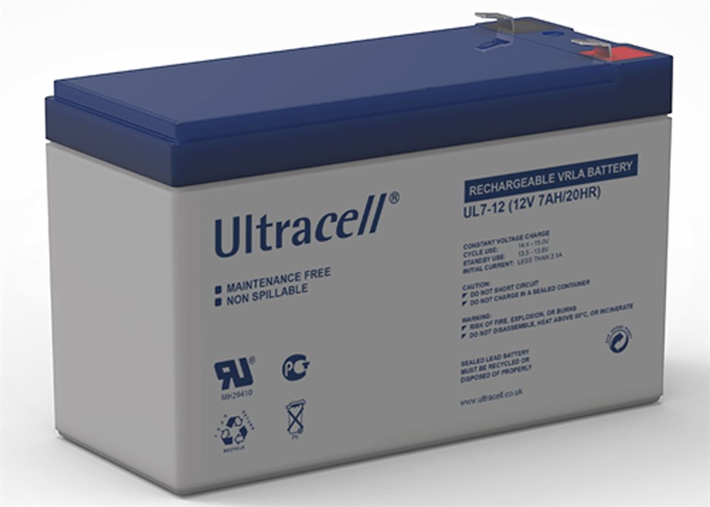 Batteri till Elbil Barn - Ultracell -  12V/7Ah