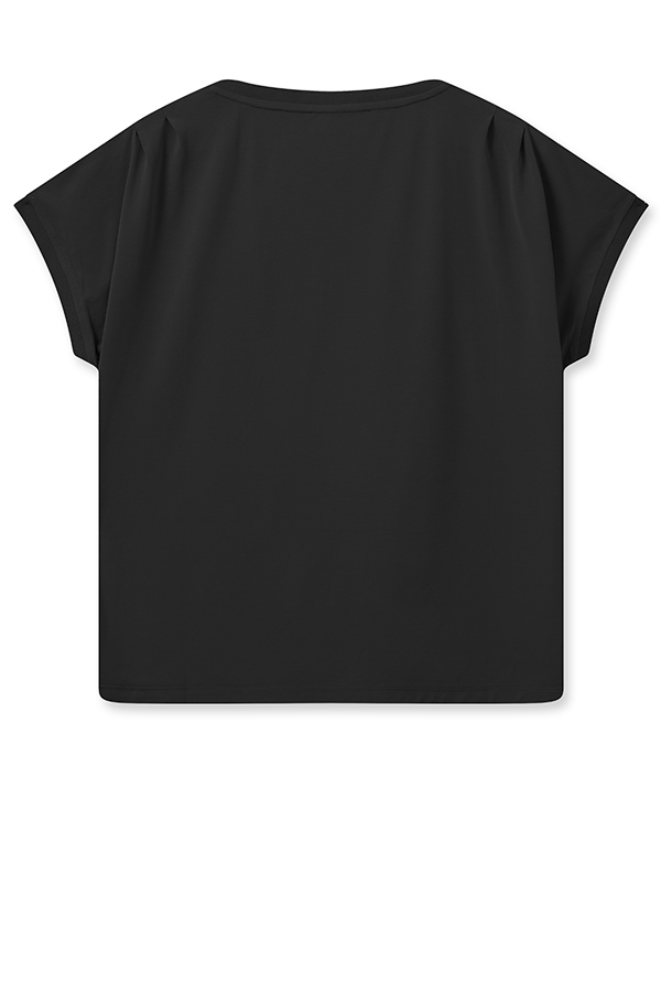 Mos Mosh - MMTekis V-neck Tee Black - 2