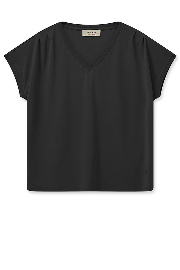 Mos Mosh - MMTekis V-neck Tee Black