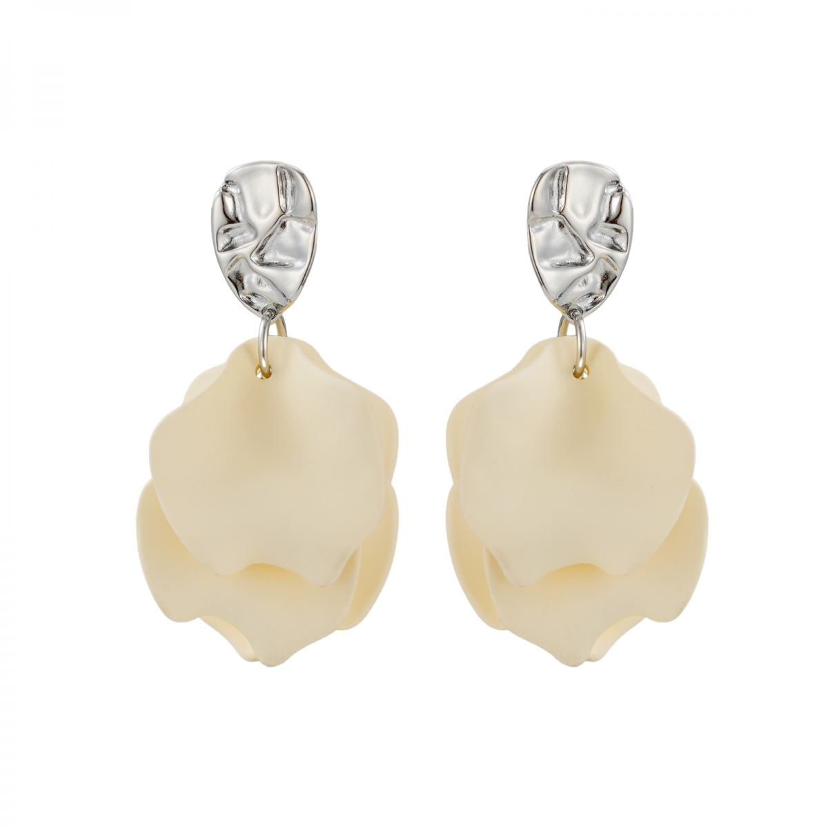 Paloma Small Earring  Ivory/Silver 