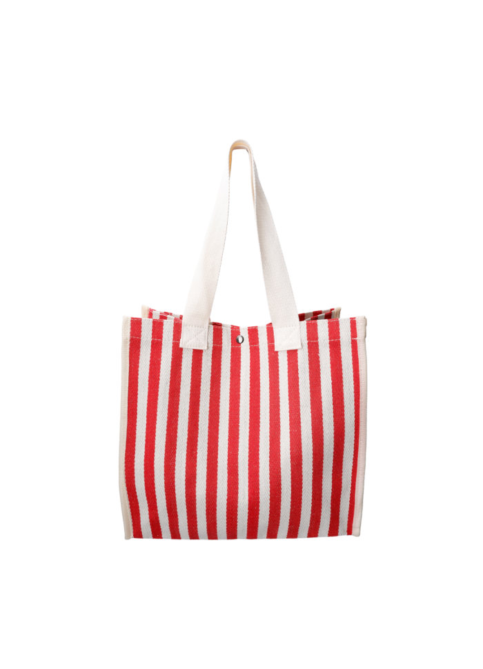 Black Colour - Piper Tote Bag Red