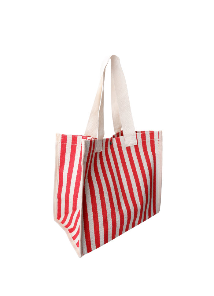 Black Colour - Piper Tote Bag Red - 3