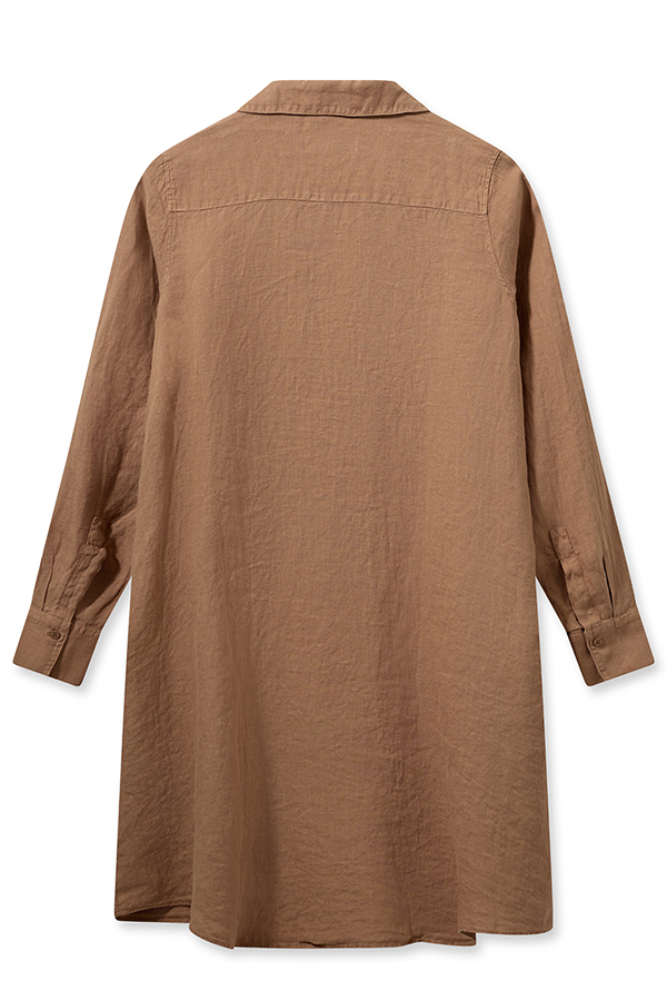 Mos Mosh - MMRielle Linen Dress Cinnamon Swirl - 4