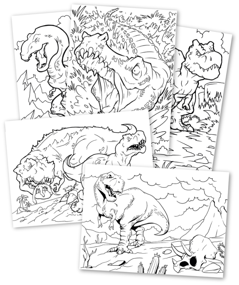Målarbok Dino - 2