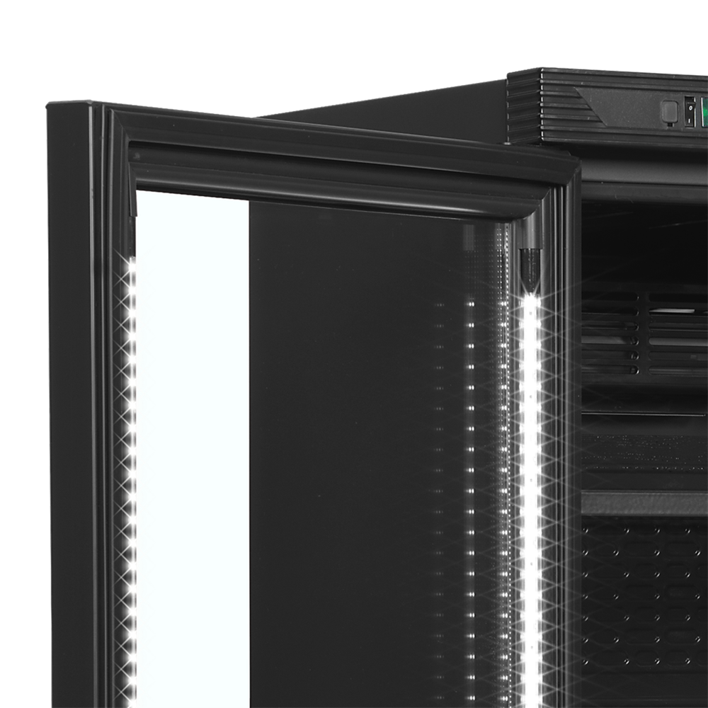 Tefcold - Flaskkyl - CEV425 BLACK L/H - Vänsterhängd dörr - 2