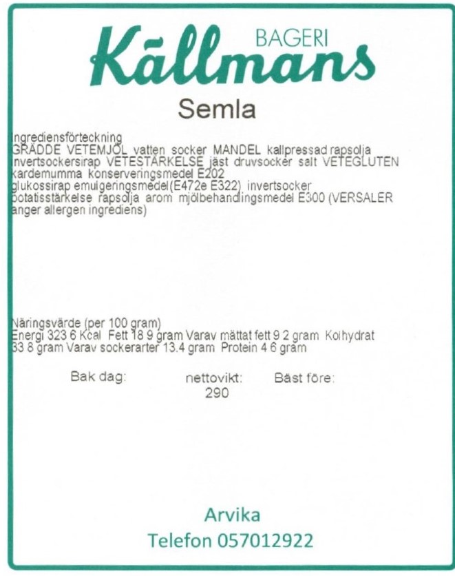 Semla 2-pack Källmans 2x145 g - 3