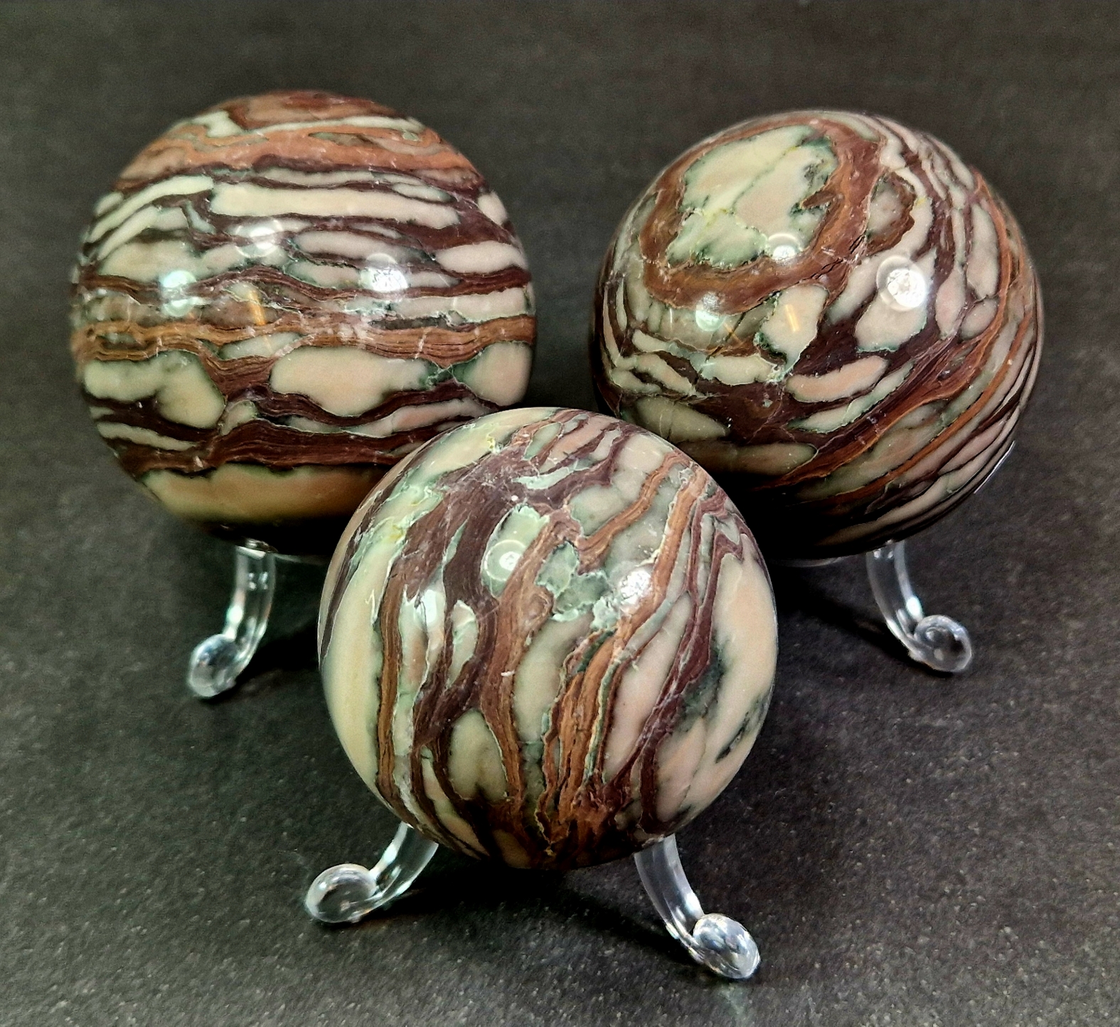 Lila /Brun Zebra Jaspis Klot 