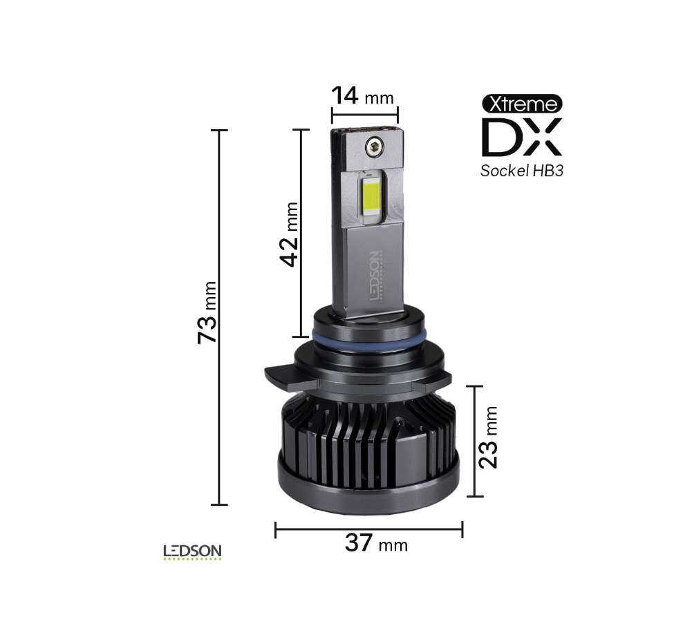 HB3 LEDSON Xtreme DX LED för halogen-strålkastare - 2