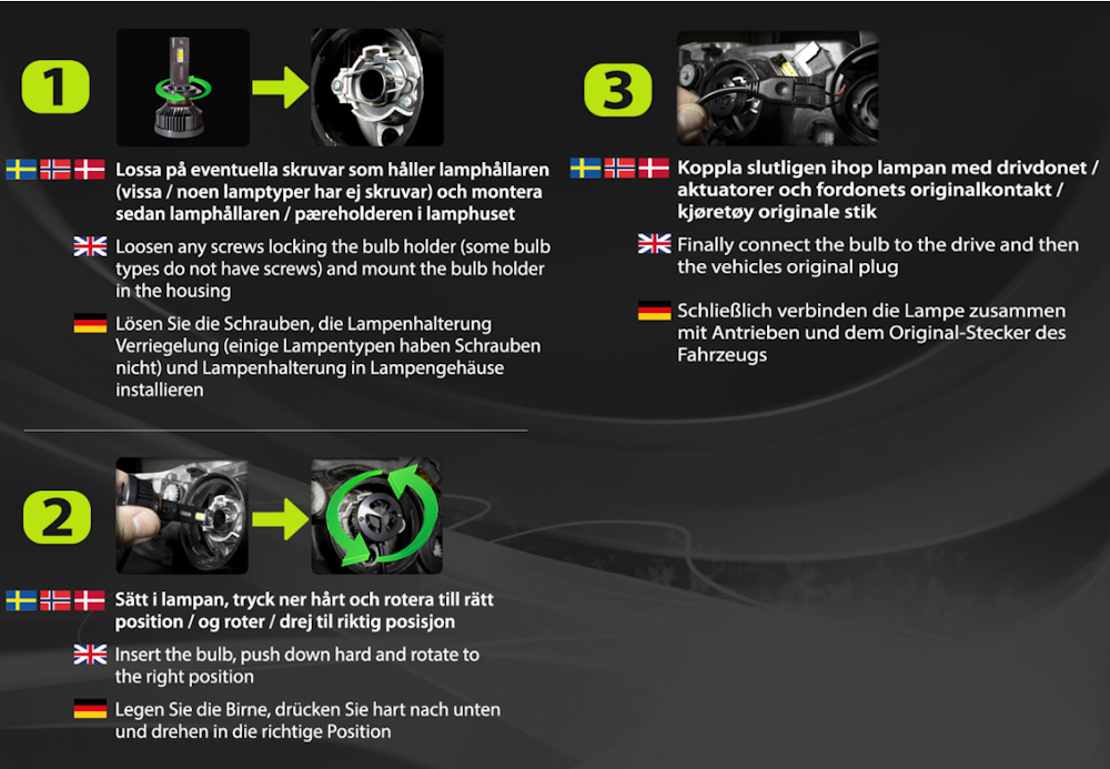 HB3 LEDSON Xtreme DX LED för halogen-strålkastare - 3