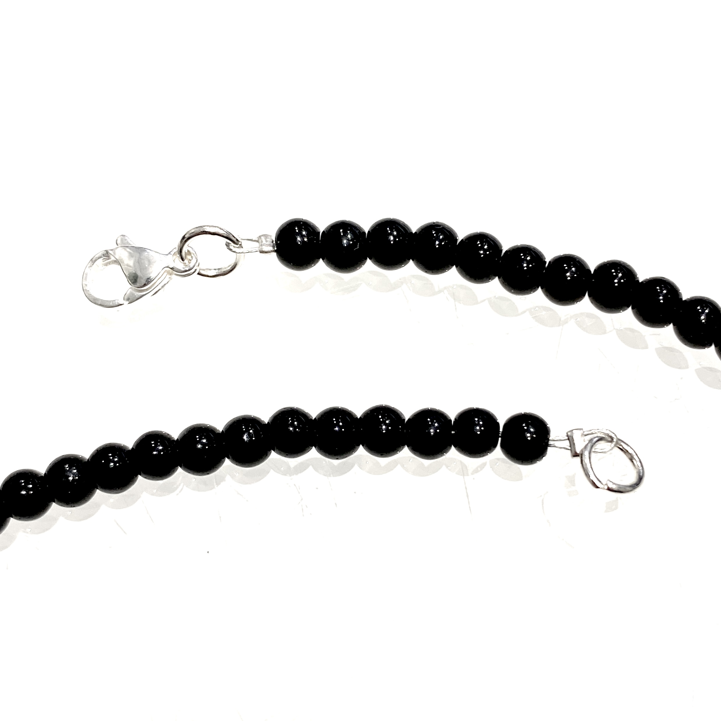 Halsband svart Onyx 42 cm  - 3