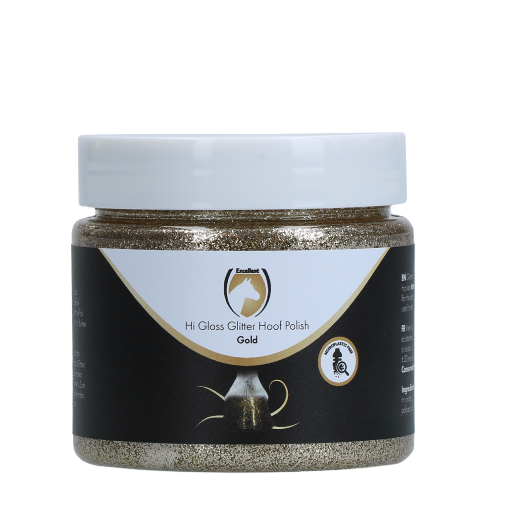 Excellent Hi Gloss Glitter Hoof Polish 150 ml - Gold