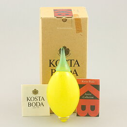 Gunnel Sahlin (Frutteria 1989) Colorful Lemon Sculpture 12 cm <with Box>