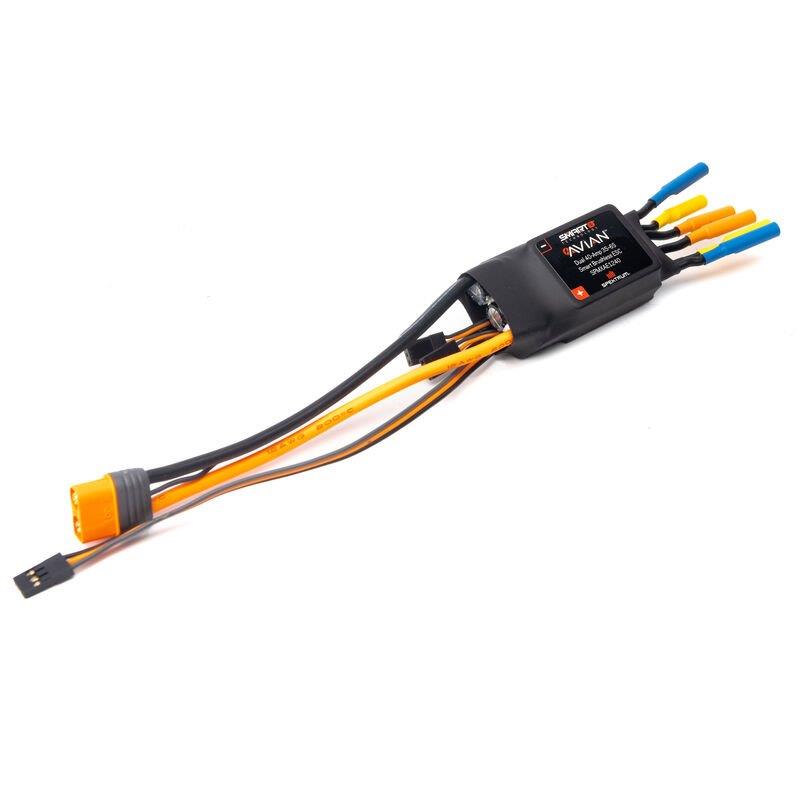 Spektrum Avian Dual 40 Amp Brushless Smart ESC, 3S - 6S - 3