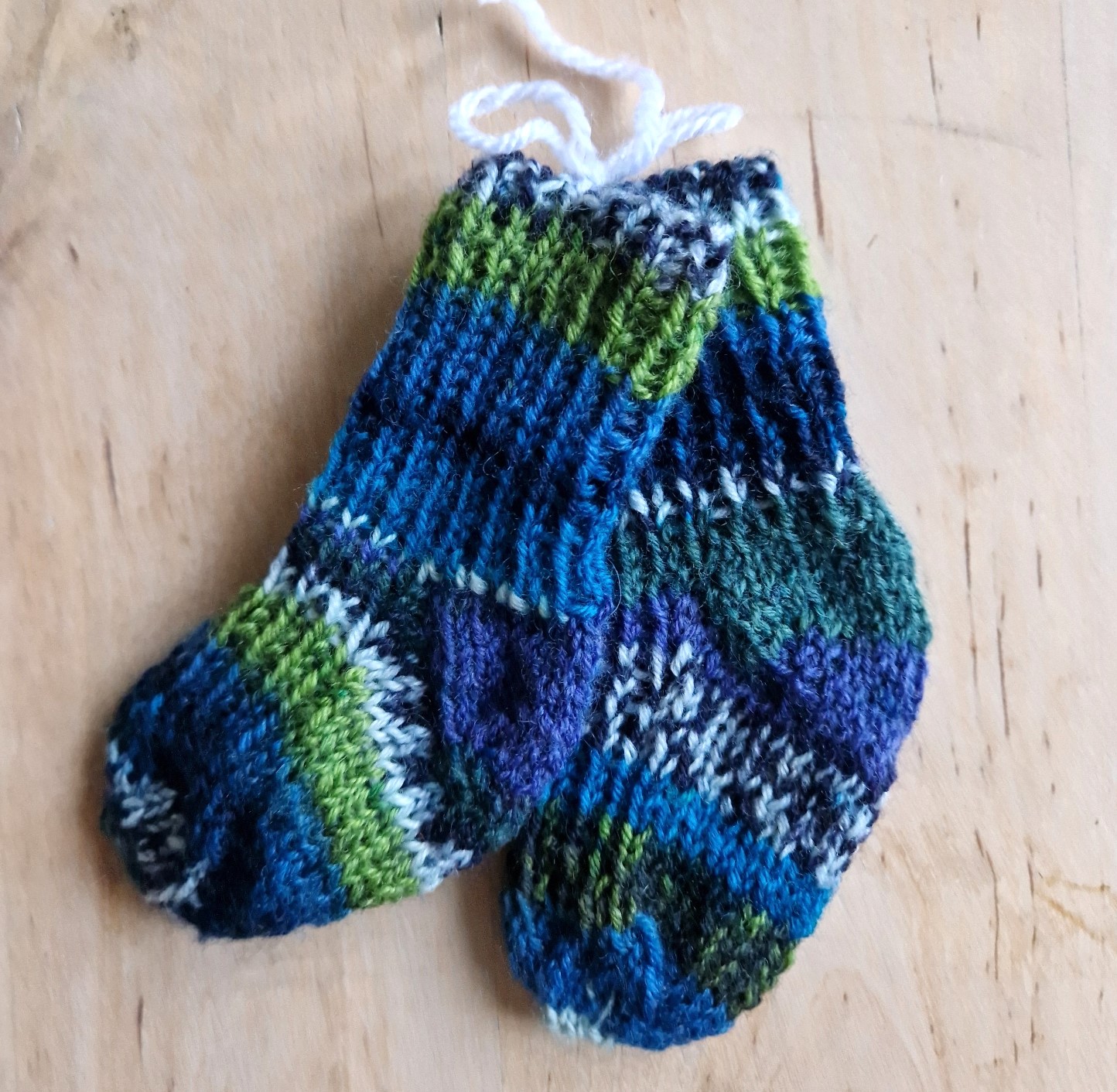 Raggsockor barn blå/gröna