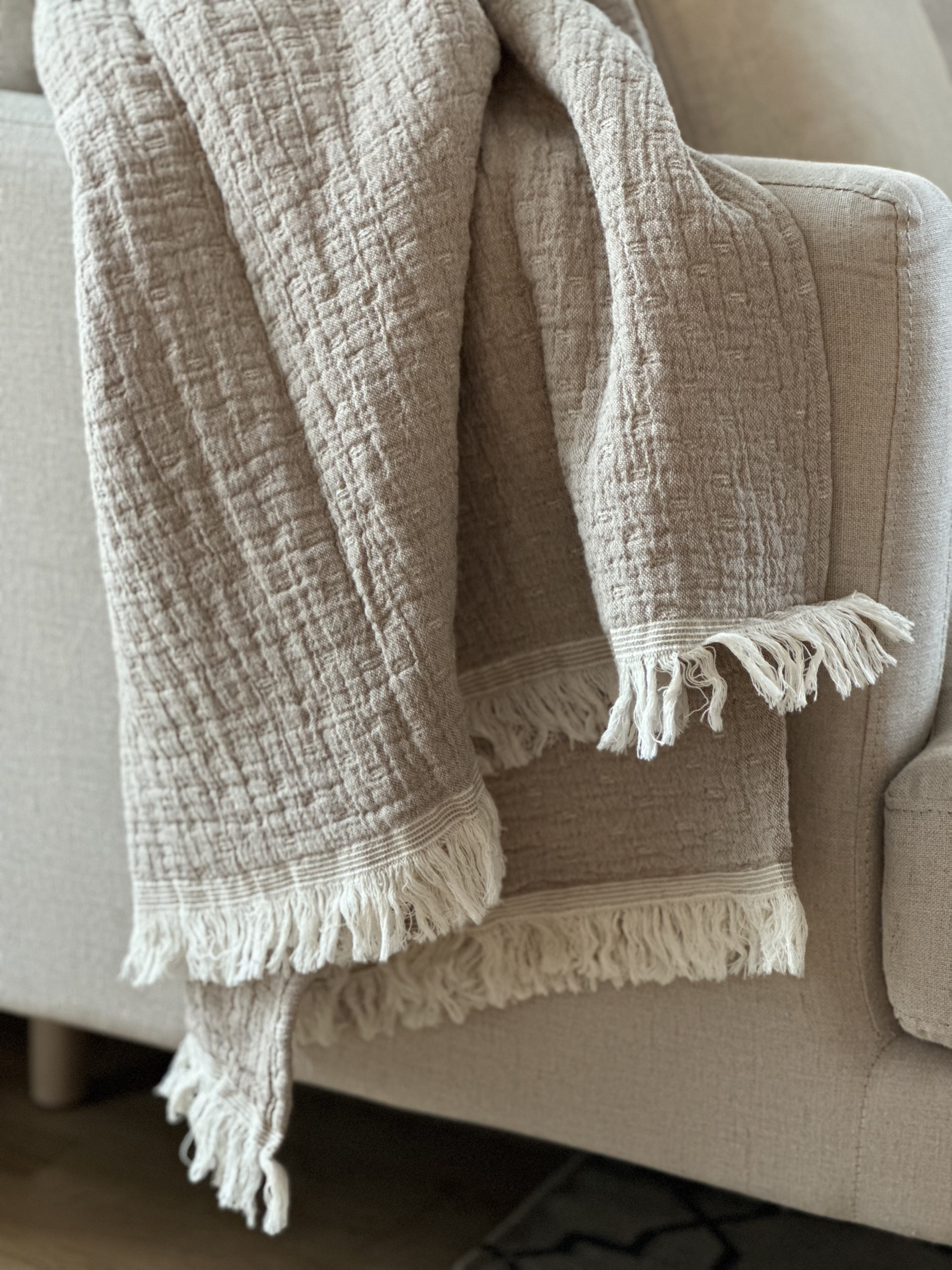 Pläd beige  - 2