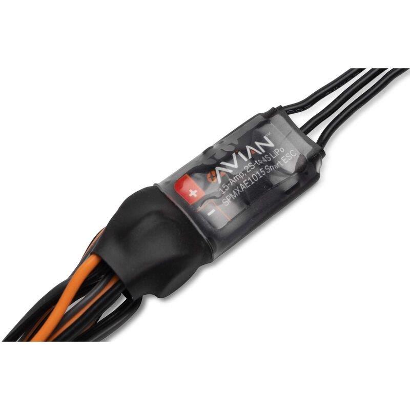 Spektrum Avian 15-Amp Smart Lite Brushless ESC, 2S-4S: IC2 - 4