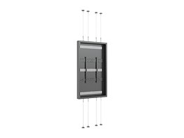 M Pro Series Enclosure 75" High Brightness Floor to Ceiling Wire Large Black