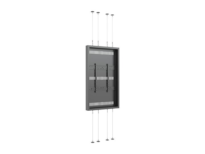 M Pro Series Enclosure 75" High Brightness Floor to Ceiling Wire Large Black