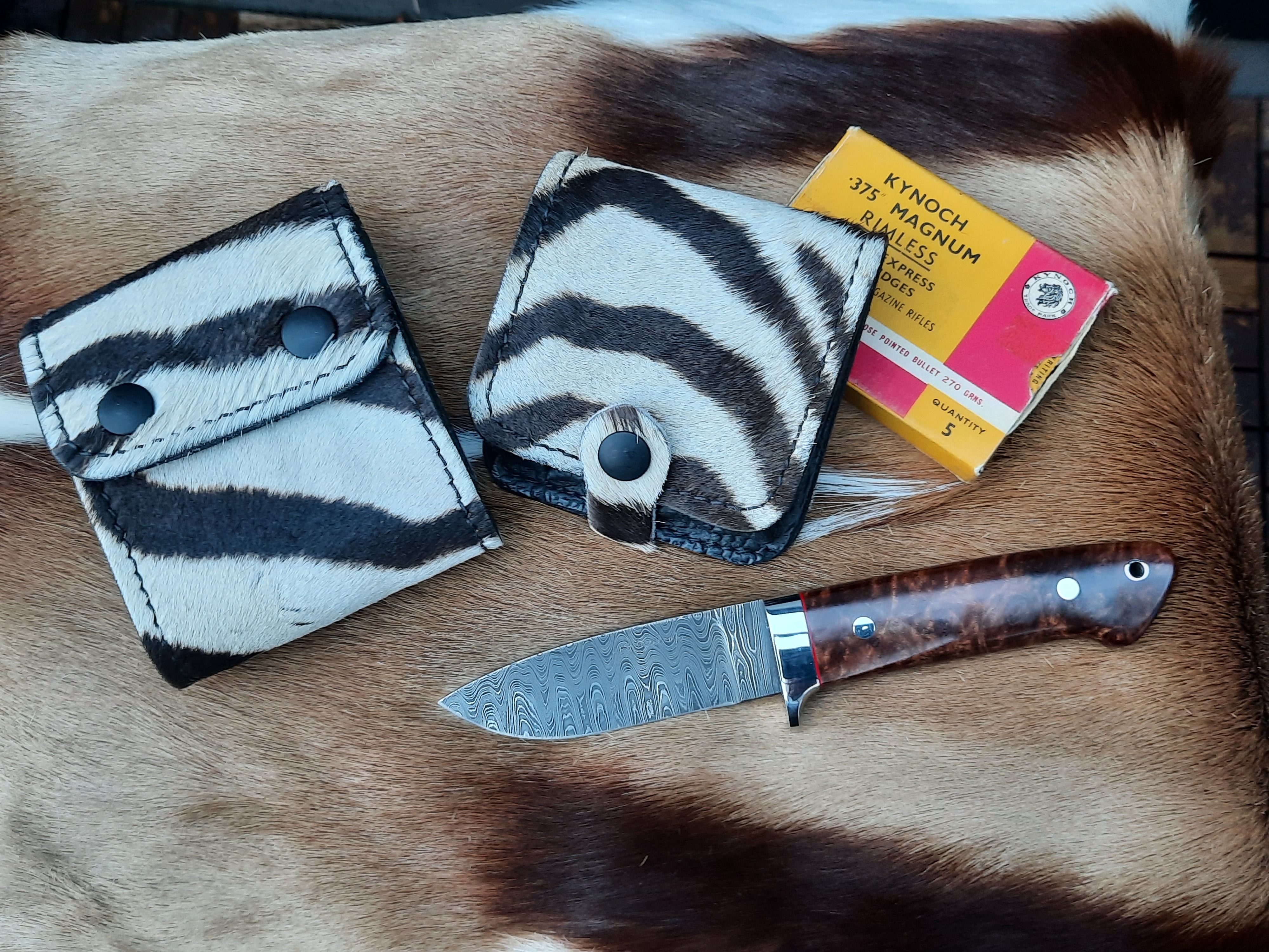 Cartridge Belt Slides, Pouches - Zebra & Cape Buffalo - 100% Safari - 7