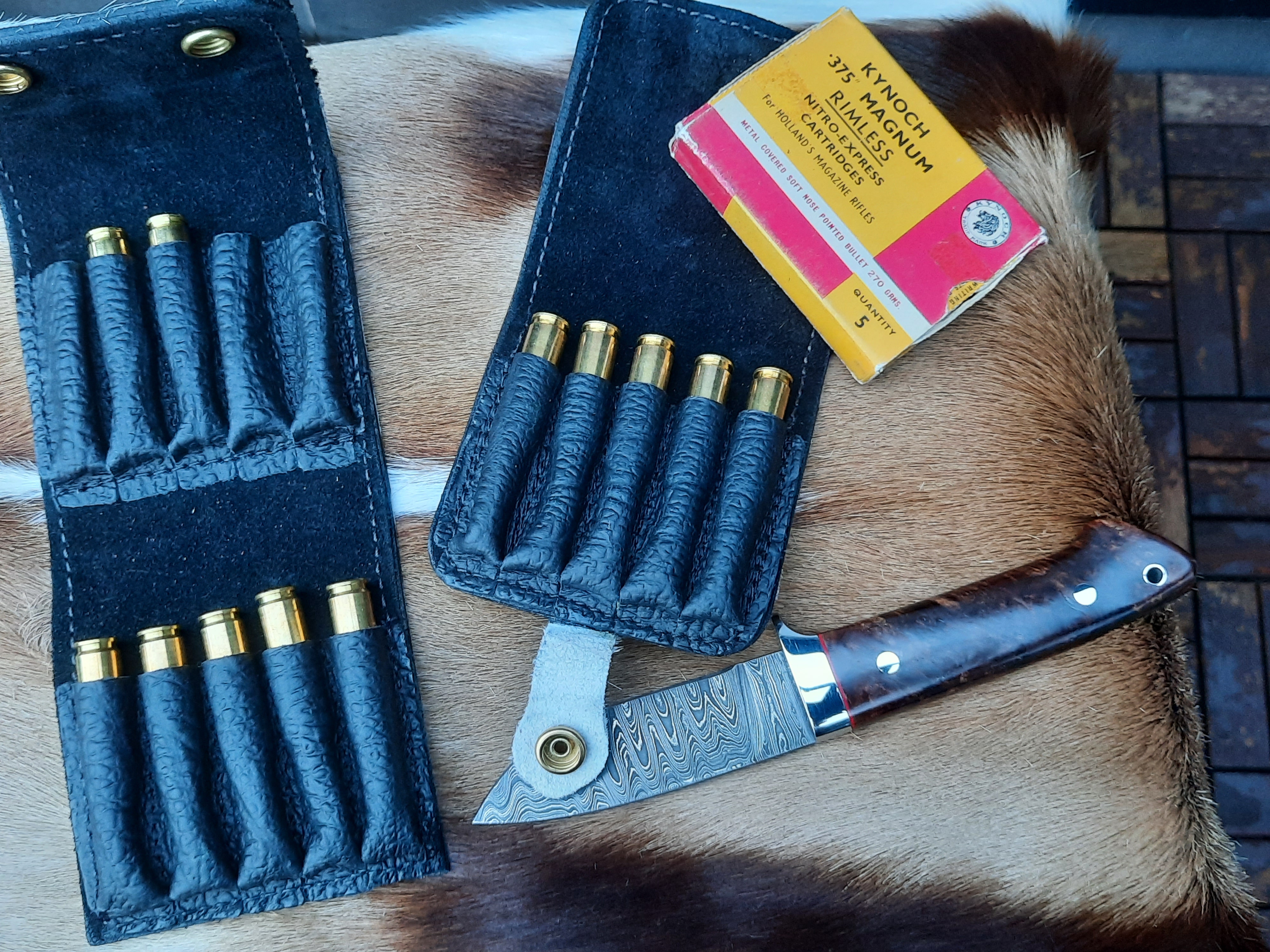 Cartridge Belt Slides, Pouches - Zebra & Cape Buffalo - 100% Safari - 4
