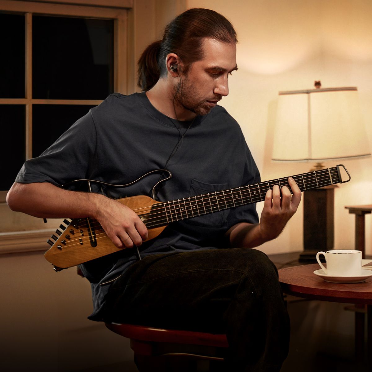 Donner HUSH-I Silent westerngitarr maple - 4