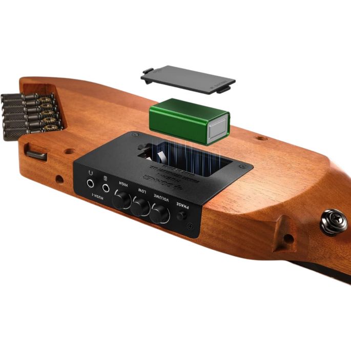 Donner HUSH-I Silent westerngitarr mahogany - 4