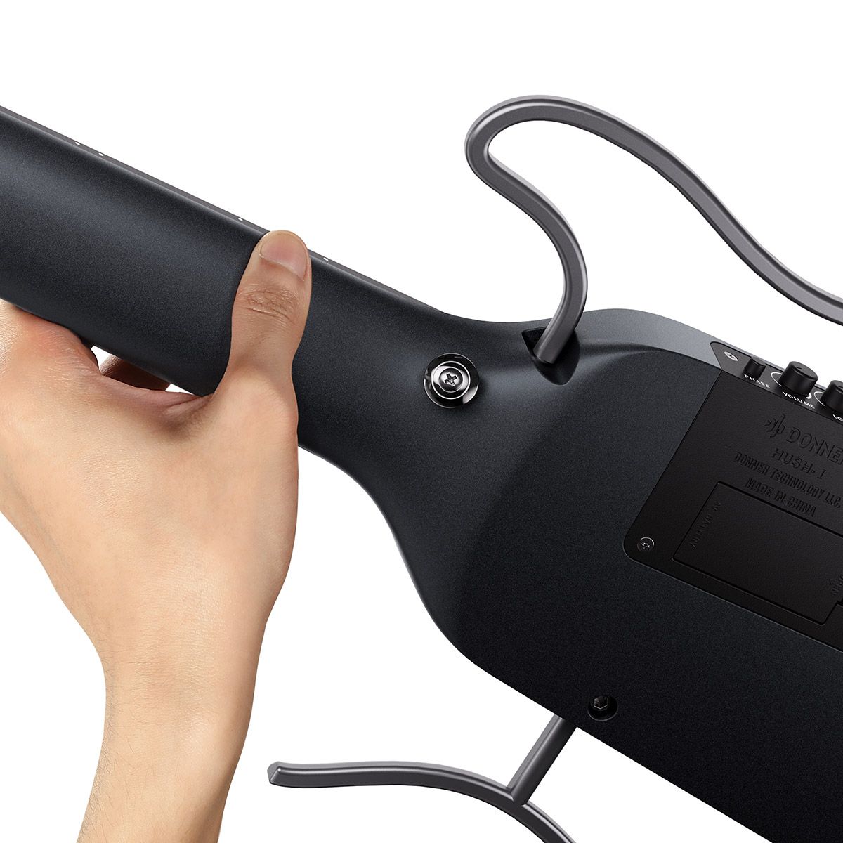 Donner HUSH-I Silent westerngitarr black - 8