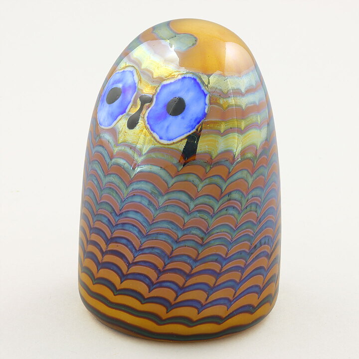 Oiva Toikka (2004) Observant Owlet (Pikku pöllö) Glass Bird (6)