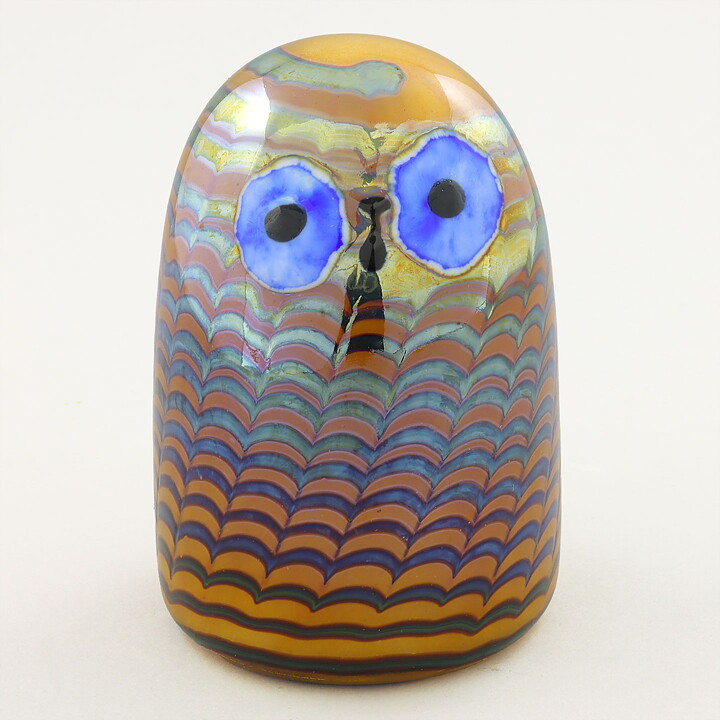 Oiva Toikka (2004) Observant Owlet (Pikku pöllö) Glass Bird (6)