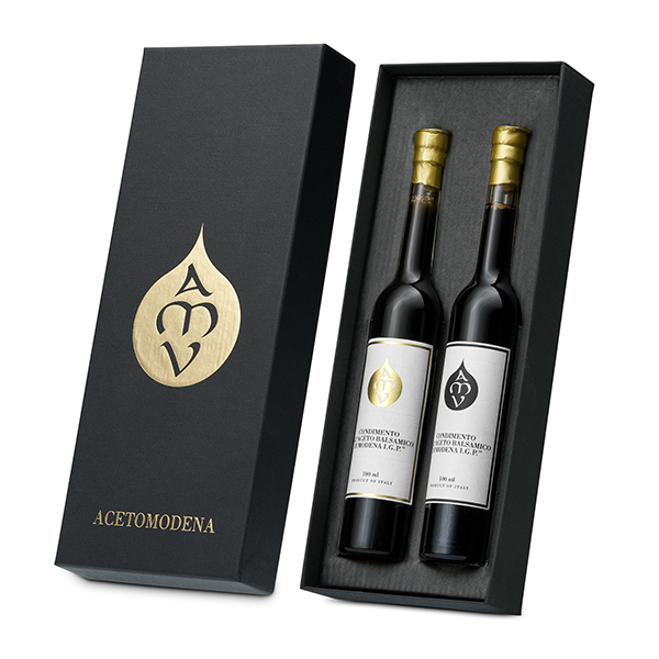 Acetomodena Gåvobox med två flaskor balsamico á 100 ml/st