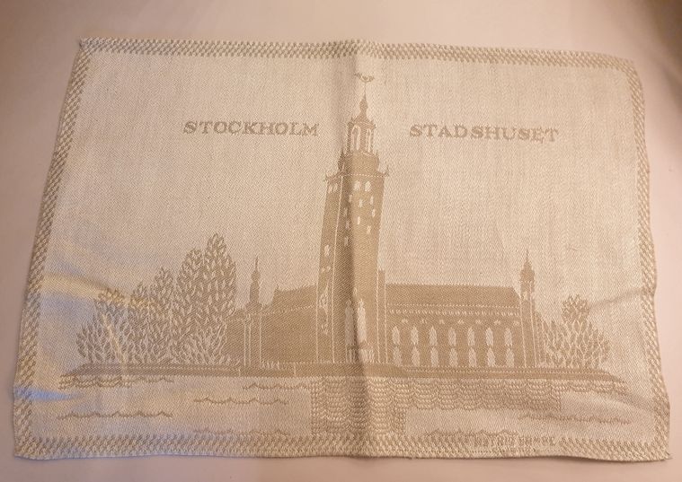 Stockholm City Hall linen tablet Astrid Sampe