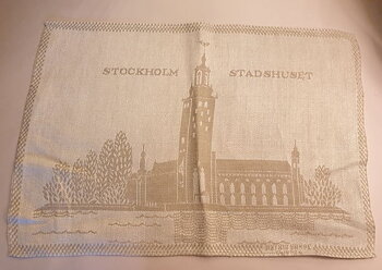 Stockholm City Hall linen tablet Astrid Sampe