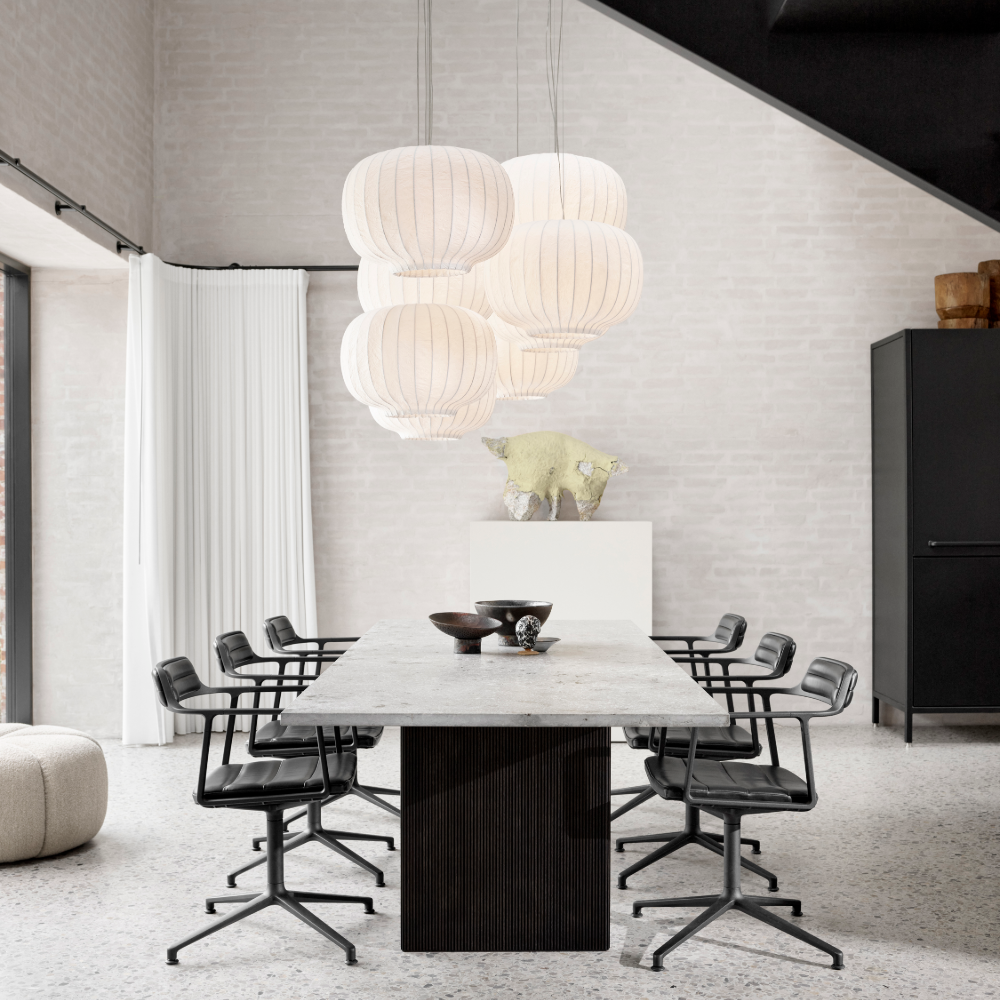 Vipp 496 Cabin Square Table w/ stone top - 6
