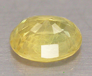 Mycket tjusig oval slipad naturlig gul safir ädelsten - 2