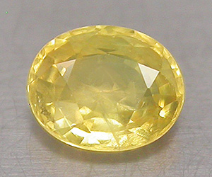 Mycket tjusig oval slipad naturlig gul safir ädelsten - 3