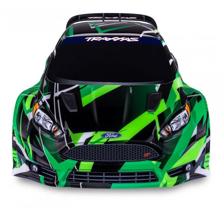 Traxxas Ford Fiesta Rally 1/10 VXL 4WD RTR TQ Grön - 3