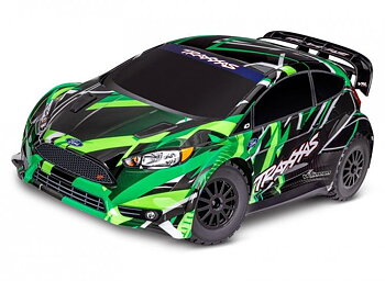 Traxxas Ford Fiesta Rally 1/10 VXL 4WD RTR TQ Grön