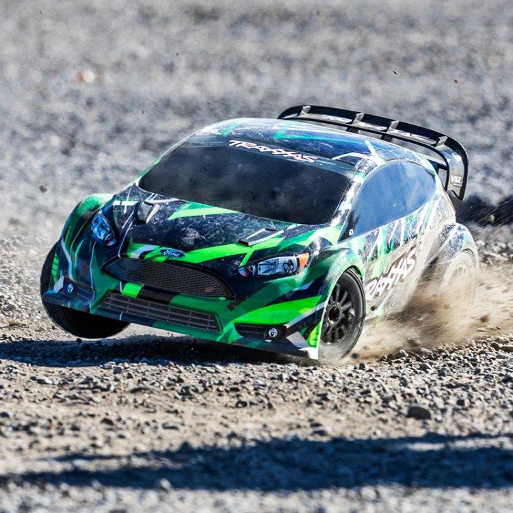 Traxxas Ford Fiesta Rally 1/10 VXL 4WD RTR TQ Grön - 7