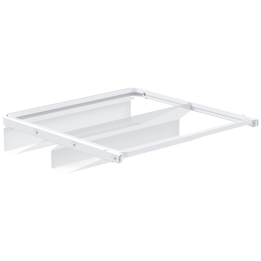 Skohylla utdragbar mesh 45 vit